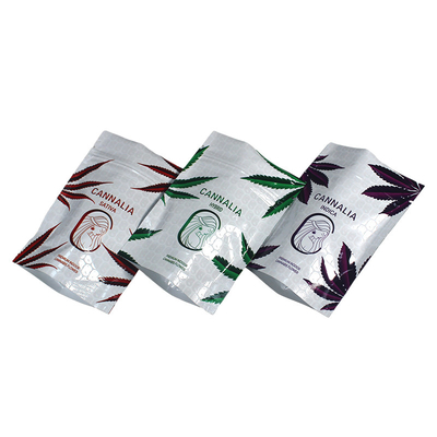 Stampa su misura 3g 7g 14g 28g Mylar Zip Lock Bag Stand Up per imballaggi di fiori commestibili