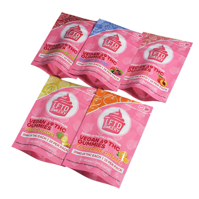 Bagni per la conservazione dei cibi a prova di odore Ziplock Mylar Stampato digitalmente 14g per gommoni Zucchero dolci