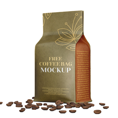 OEM Sacchetti di carta Kraft biodegradabili Sos Sacchetti di carta per imballaggi di caffè