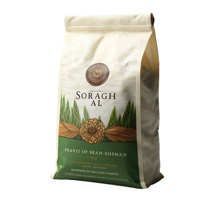 Tasse da tè in piedi stampate su misura per l'ambiente 500G 1Kg Carta Kraft Tasse da tè riciclabili Tasse di carta biodegradabili