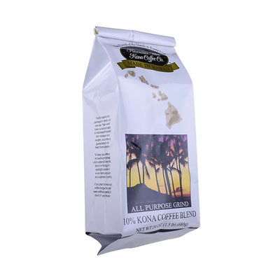 Sigillo termico nero opaco Stand Up Ziplock Sacchetto di plastica 1 kg Sotto Borsa da caffè