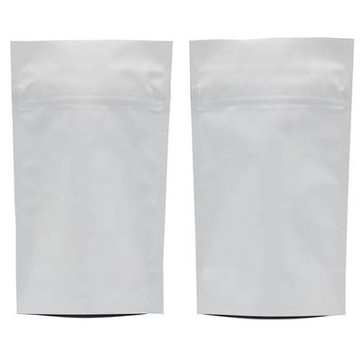 ziplockk Mylar White Kraft Stand Up Bag Compostabile Non tossico MOPP