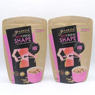 7g Biodegradabile Borse a piedi CMYK carta stampata Kraft Sacchetti da caffè