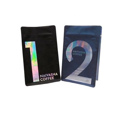 1 oz Doypack Coffee Packaging Bag Sacchetti da caffè a fondo piatto con valvola