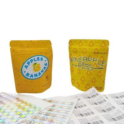 Matte Compostabile Holografico Stand Up Bag Vacuo Ermetico Per Imballaggi Alimentari