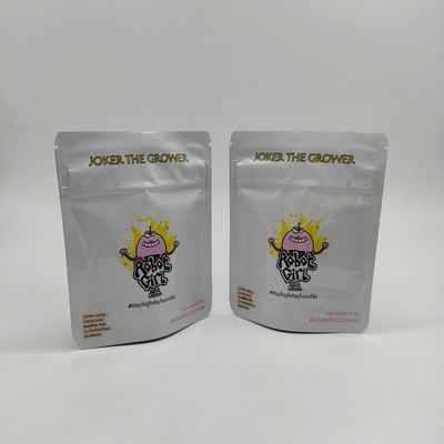 OEM Stampa Mylar Sacchetti in foglio di alluminio con sacchetti di ziplock macchiati