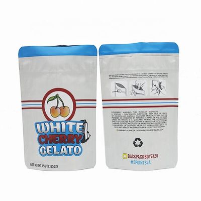 Imballaggio alimentare 28g Mylar Digital Printed Stand Up Pouches MOPP
