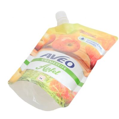Mylar Liquid Spout Bag 100 ml Sacchetti per detersivi per biancheria SGS