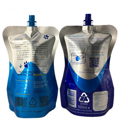110 Microns Succo Spugno Borsa Gravura Stampa Riutilizzabile Borse per alimenti per bambini LDPE