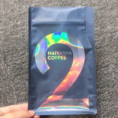 OEM Holographic Stand Up Pouch SGS 3.5g Kraft Paper Zipper Bags