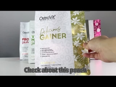 Borse d'imballaggio di mylar del fondo piatto della guarnizione laterale di plastica su ordinazione del sacchetto otto