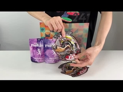 L'abitudine vede attraverso le borse d'imballaggio di Mylar per il sacchetto in piedi dei biscotti dei gummies