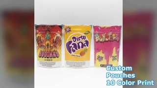 Buste stand up personalizzate con chiusura a zip e stampa a 10 colori